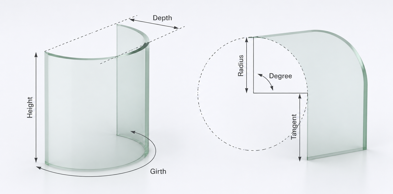 Curved/Bent Glass