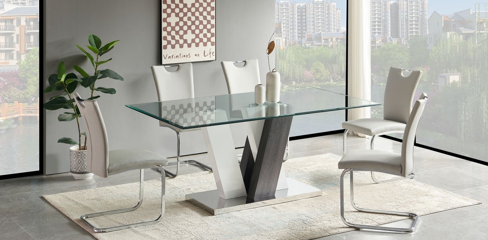 Glass Desk